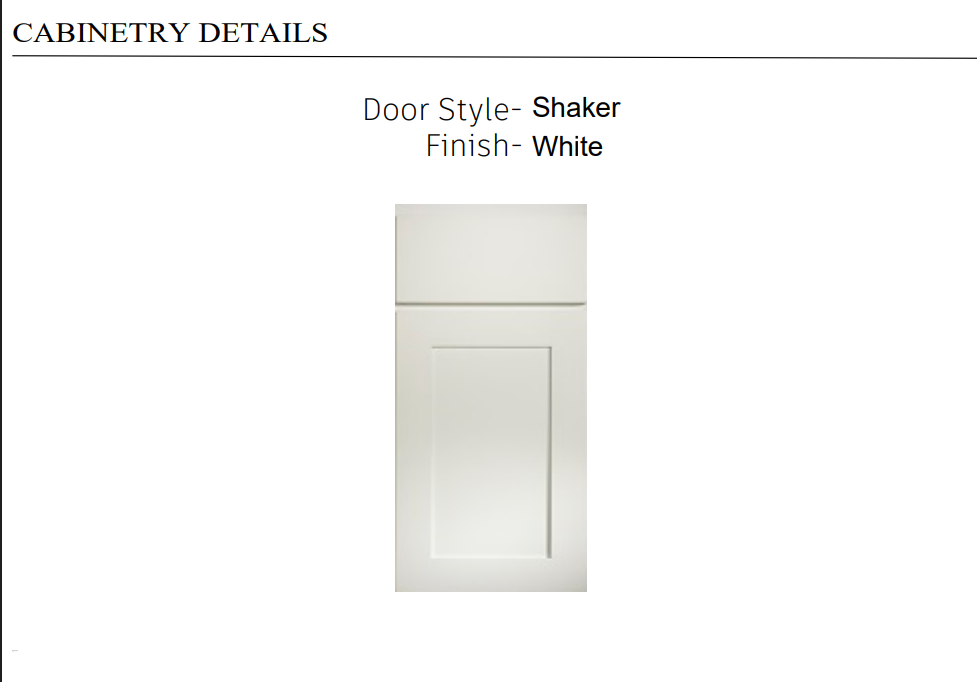 Cabinetry Details