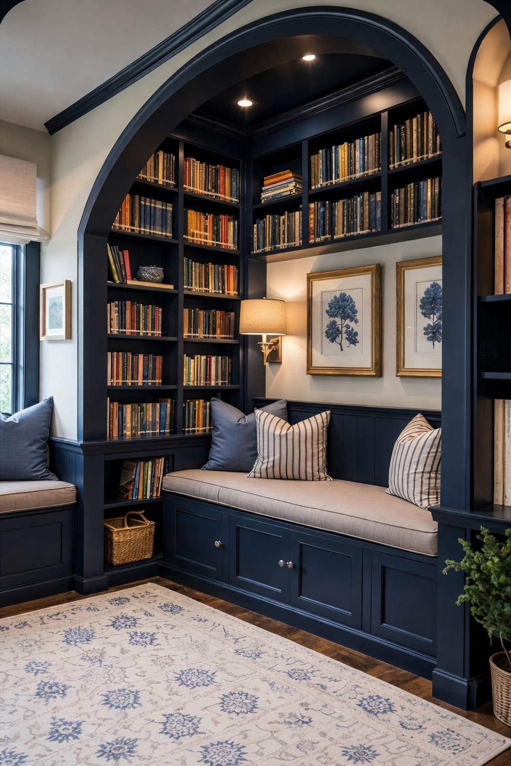 Built-In Library Nook